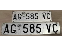 Italian license plates