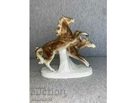 old porcelain horse figure