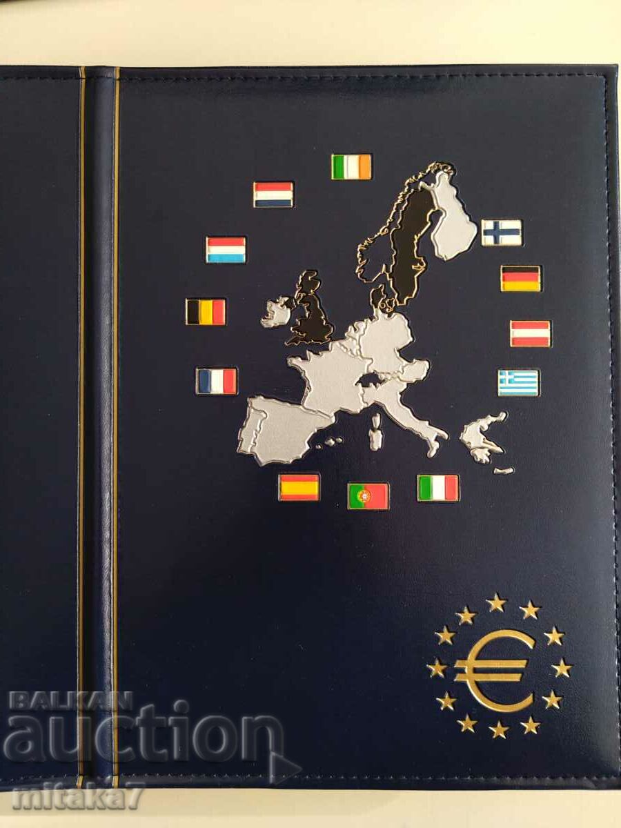 Album with euro coins