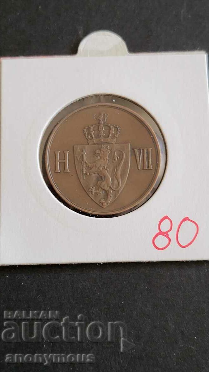 Χάλκινο νόμισμα Νορβηγία 5 øre, jore 1907 σπάνιο με τιμή 45.00 BGN | € 23.01