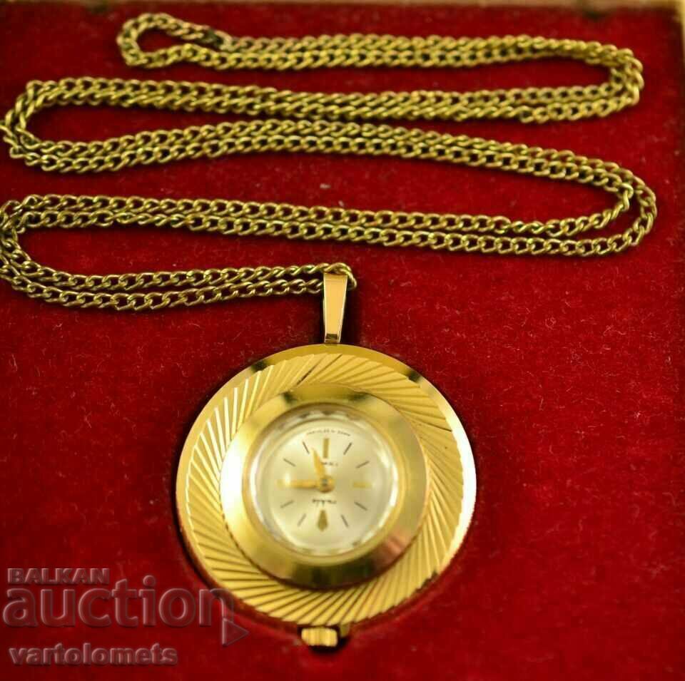 Women's Watch, Necklace RUHLA Gold Plated - Works with price 56.00 BGN | € 28.63 Women's Watch, Necklace RUHLA Gold Plated - Works with price 56.00 BGN | € 28.63