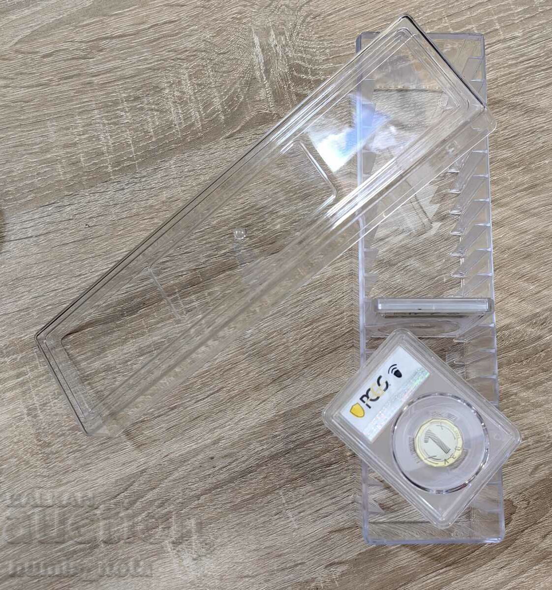 PCGS , NGC Certified Coin Boxes Crystal clear