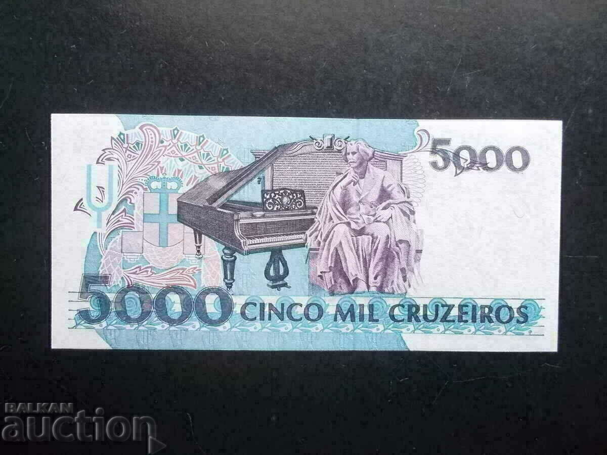 BRAZIL, 5000 cruzeiros, 1990, UNC with price 4.50 BGN | € 2.30 BRAZIL, 5000 cruzeiros, 1990, UNC with price 4.50 BGN | € 2.30