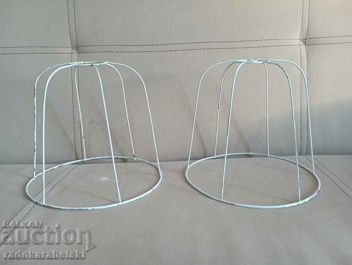 Set of two lamp or chandelier lampshade frames