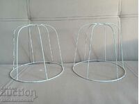 Set of two lamp or chandelier lampshade frames