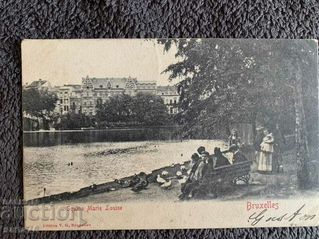 Centennial old postcard from Belgium-29