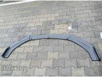 Front lip spoiler universal 3 parts BLACK – bumper splitter