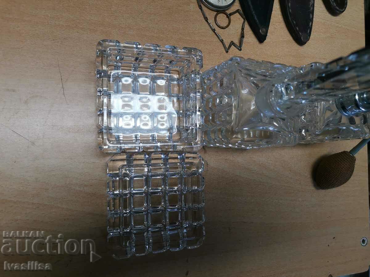 ART Deco, perfume bottle, cologne, jewelry box. - 5