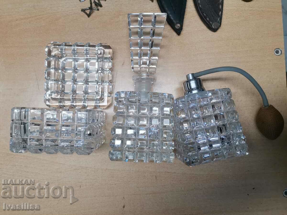 ART Deco, perfume bottle, cologne, jewelry box. - 6