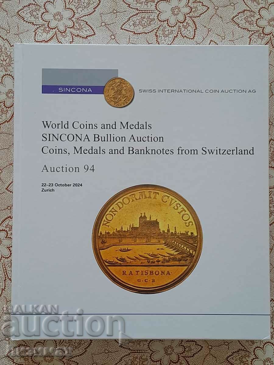 SINCONA Auction 94: Switzerland / 22-23.10.2024