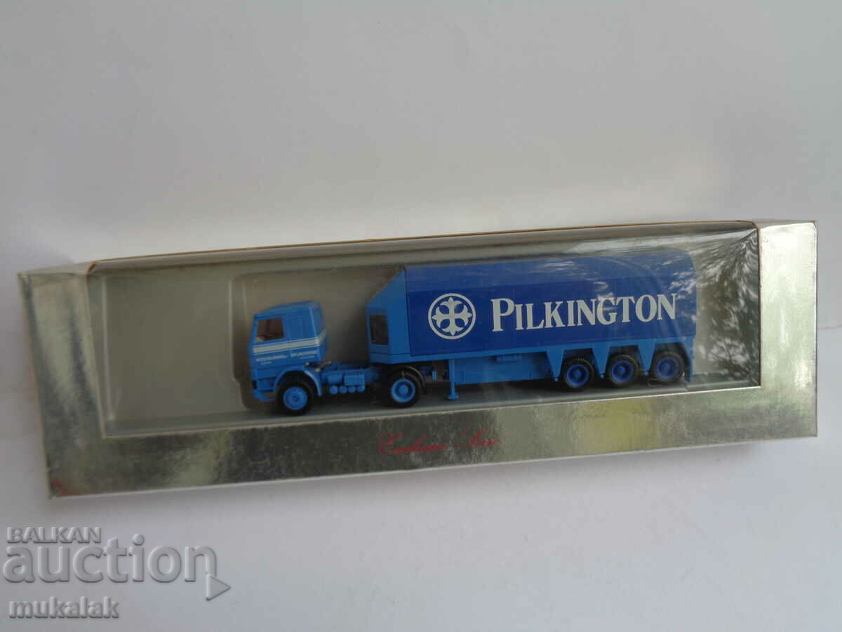 HERPA H0 1/87 SCANIA TRUCK TRAILER MODEL DE JUCĂRIE