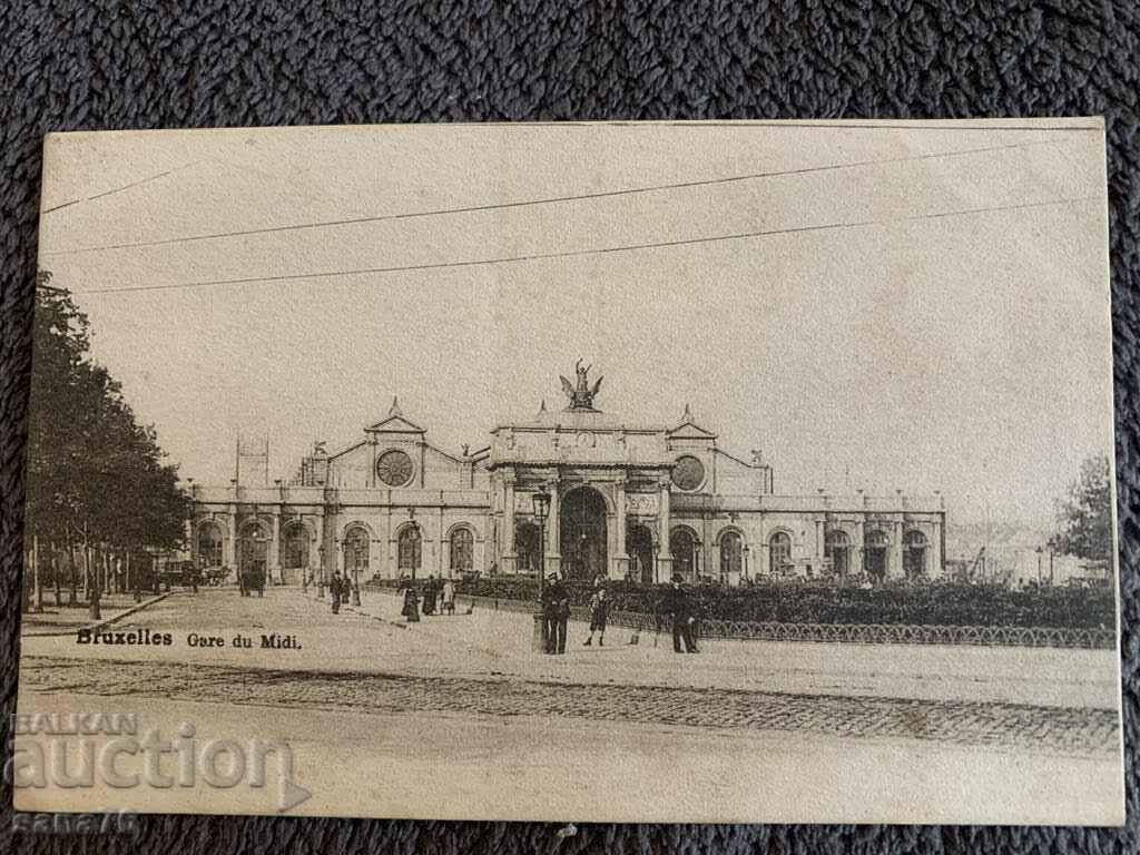 Centennial old postcard from Belgium-40