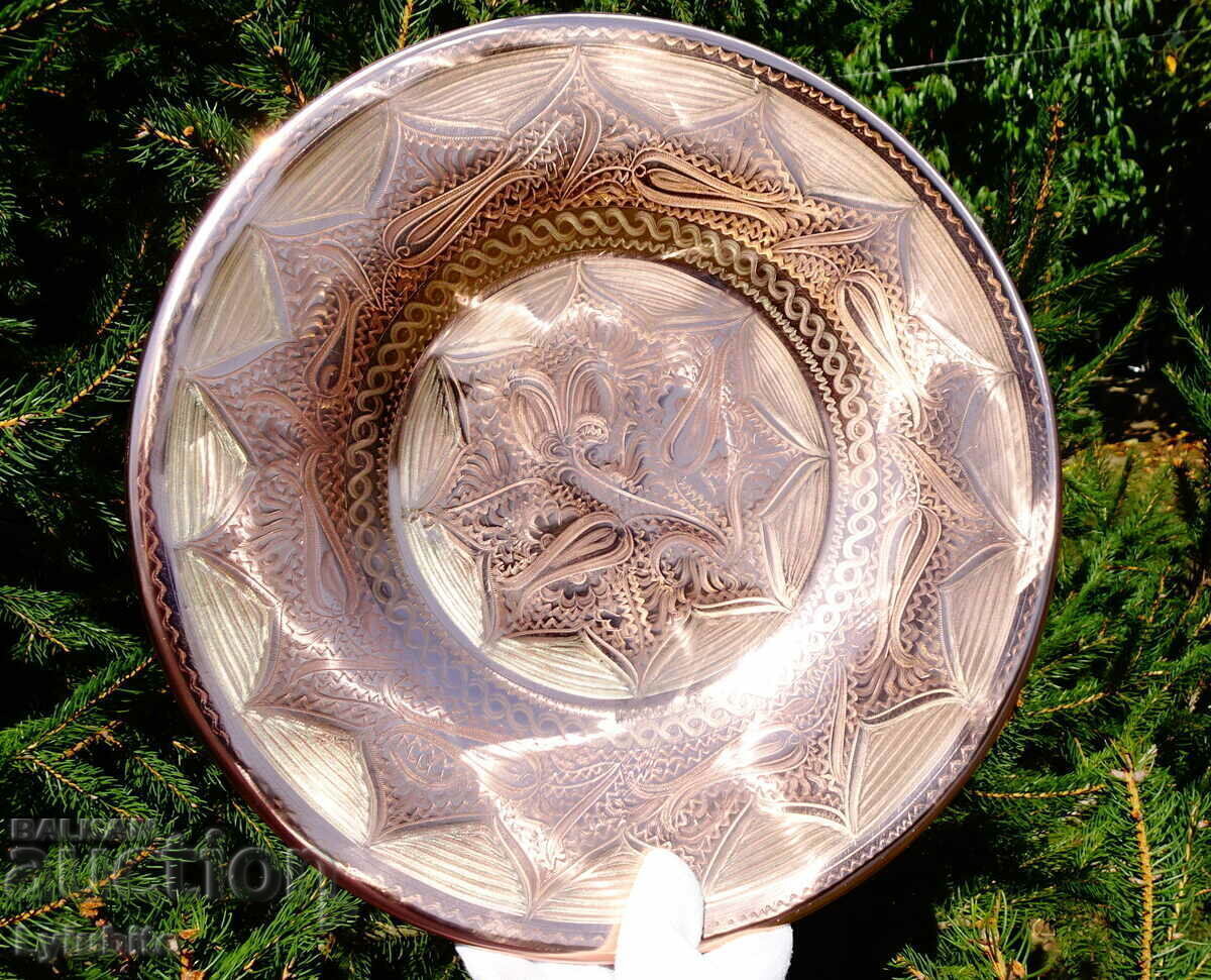 Copper fruit bowl, copper dish, plate, panel 500 g. - 7 Copper fruit bowl, copper dish, plate, panel 500 g. - 7