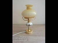 A beautiful bronze and porcelain night lamp!