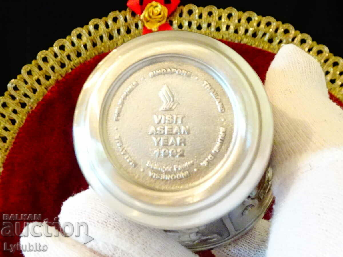 Two pewter wine goblets with beautiful dancers - 7 Two pewter wine goblets with beautiful dancers - 7