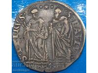 Vatican Teston 1607 Paul al V-lea - Sf. Petru si Paul argint 30mm