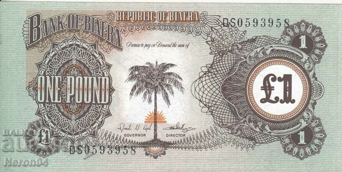 1 pound 1968-69, Biafra