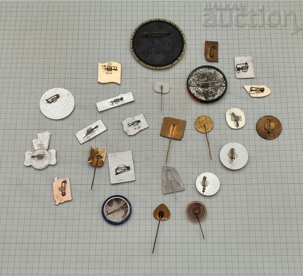 MISCELLANEOUS BADGES LOT OF 25 PCS with price 9.00 BGN | € 4.60 MISCELLANEOUS BADGES LOT OF 25 PCS with price 9.00 BGN | € 4.60