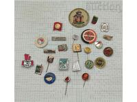 MISCELLANEOUS BADGES LOT OF 25 PCS