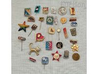 MISCELLANEOUS BADGES LOT 30 PCS