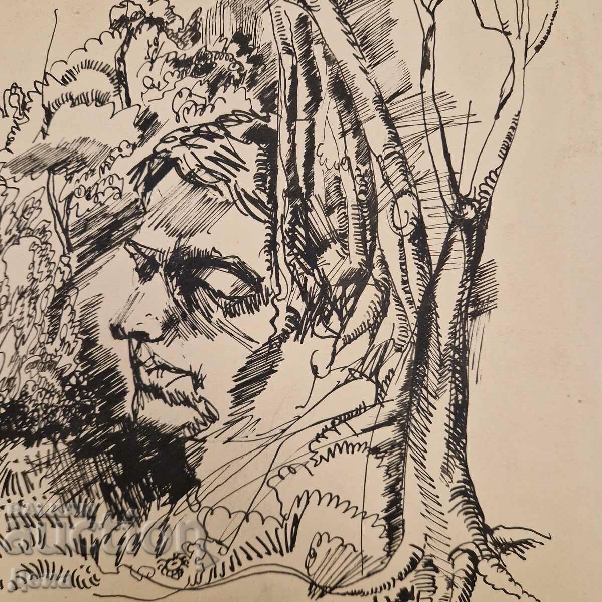 Vido Valov drawing 1975. - 7