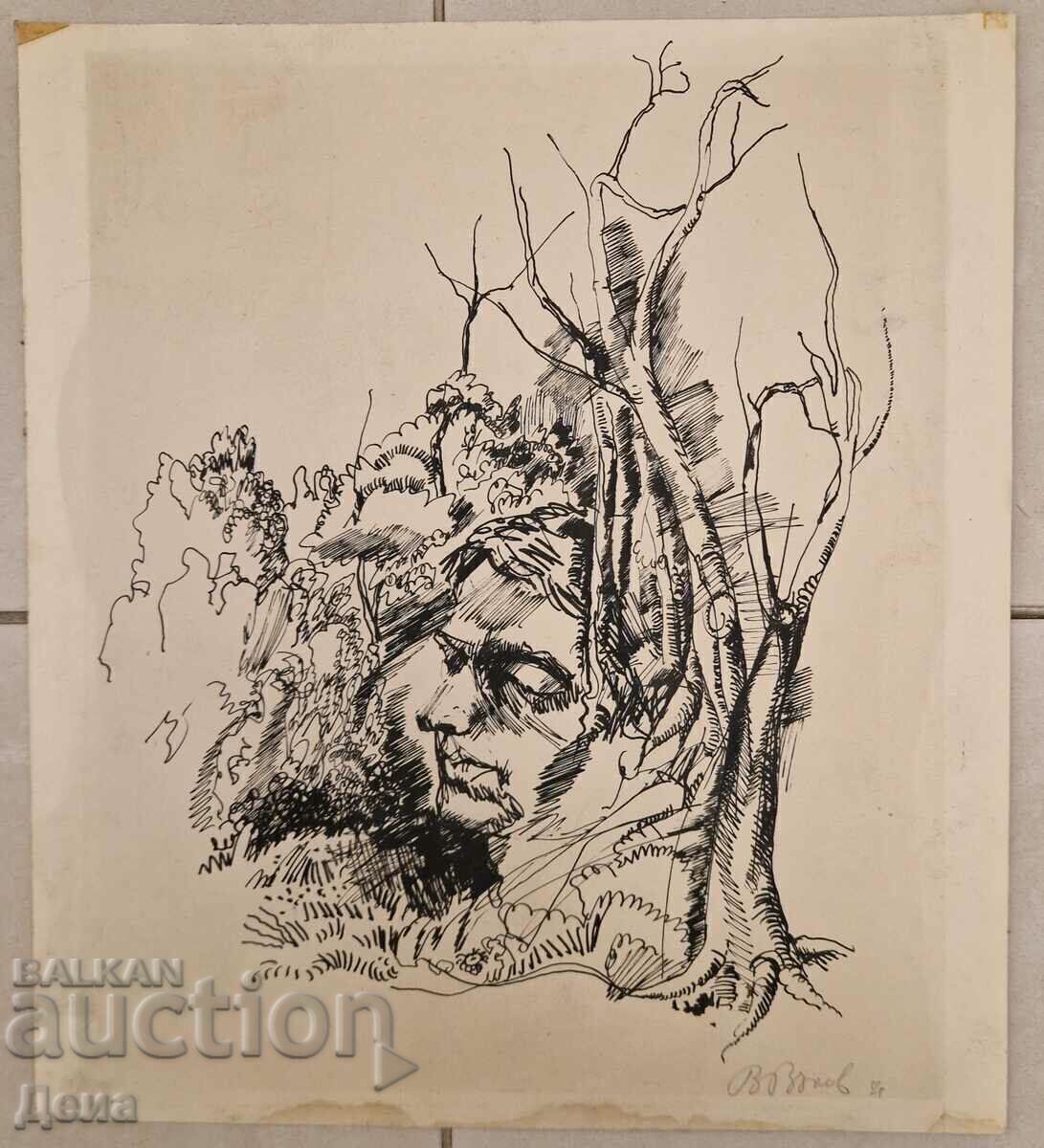 Видо Вълов рисунка 1975г.