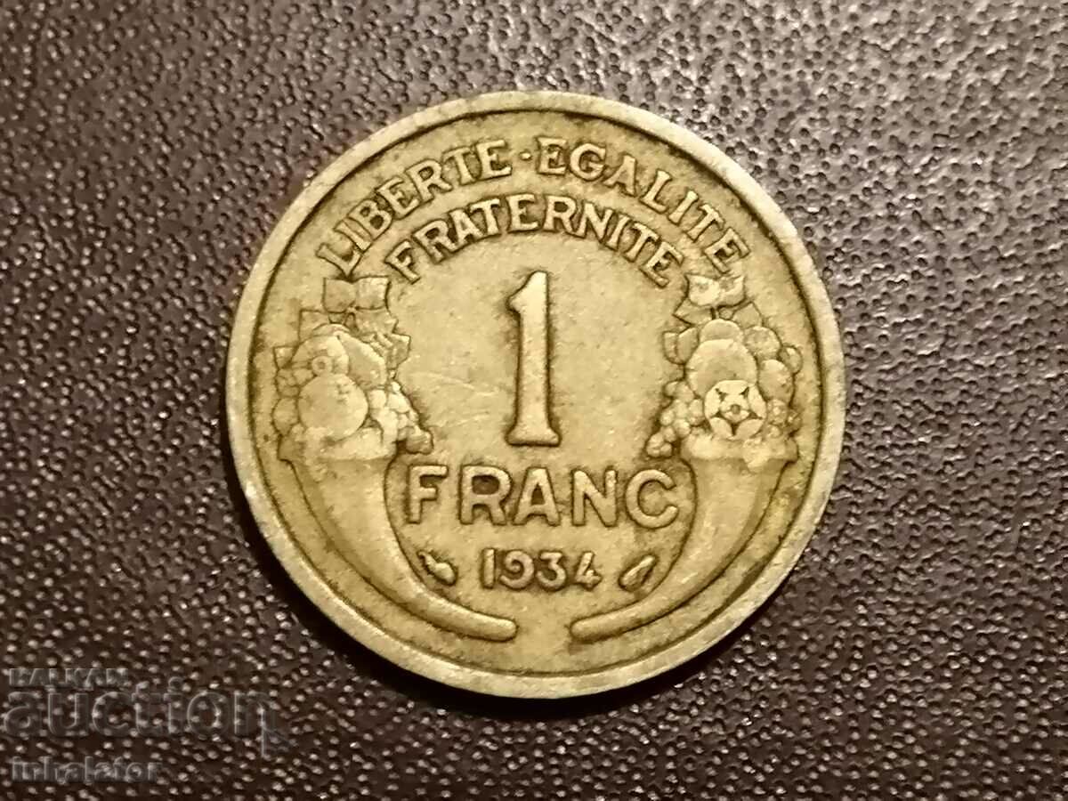 1934 year 1 franc