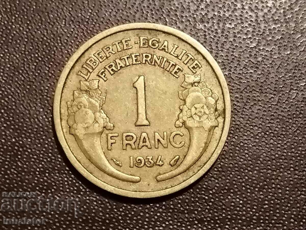 1934 anul 1 franc