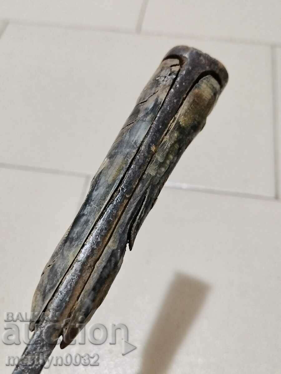 Shepherd's knife without a handle with buffalo horn scabbard - 6