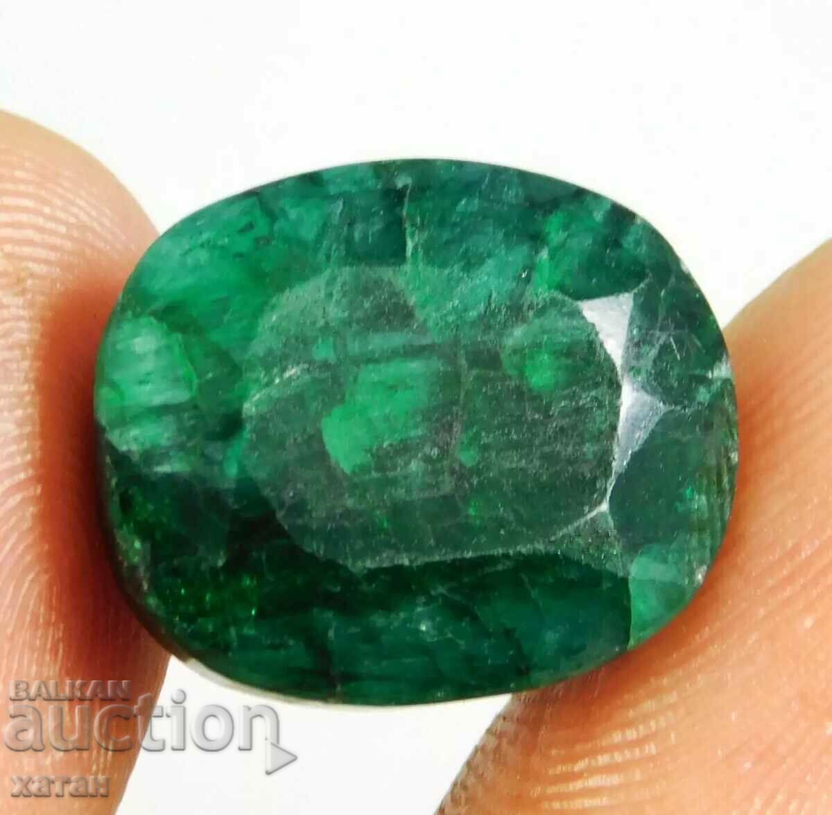 BZC! 15.85 ct natural beryl emerald cert. VGTL from 1 st.!