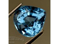 BZC! 5,25 ct. topaz albastru elvețian natural GGIJ cert de 1 lingură!