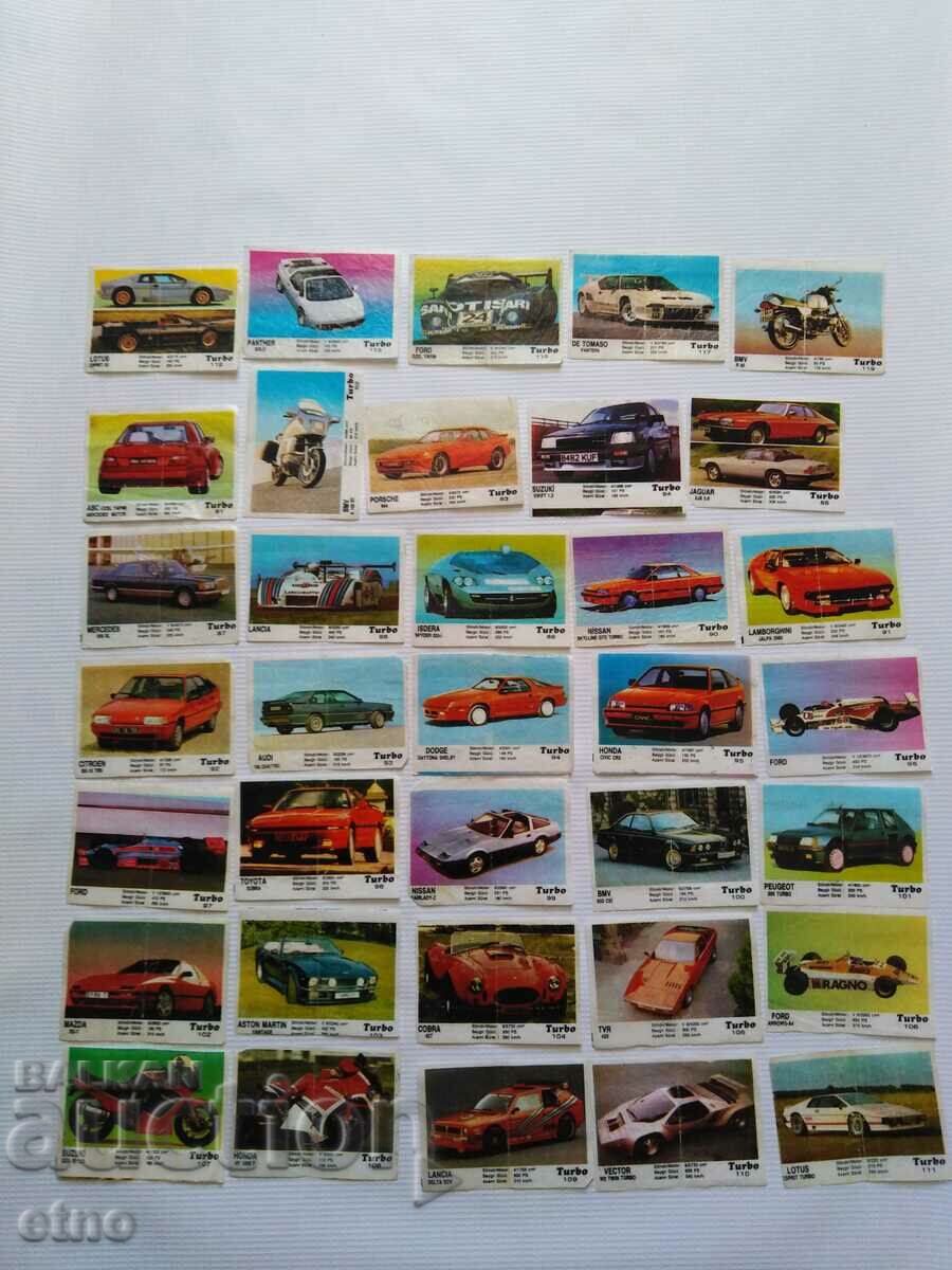 35 pcs. SOCIAL GUM PICTURES-TURBO