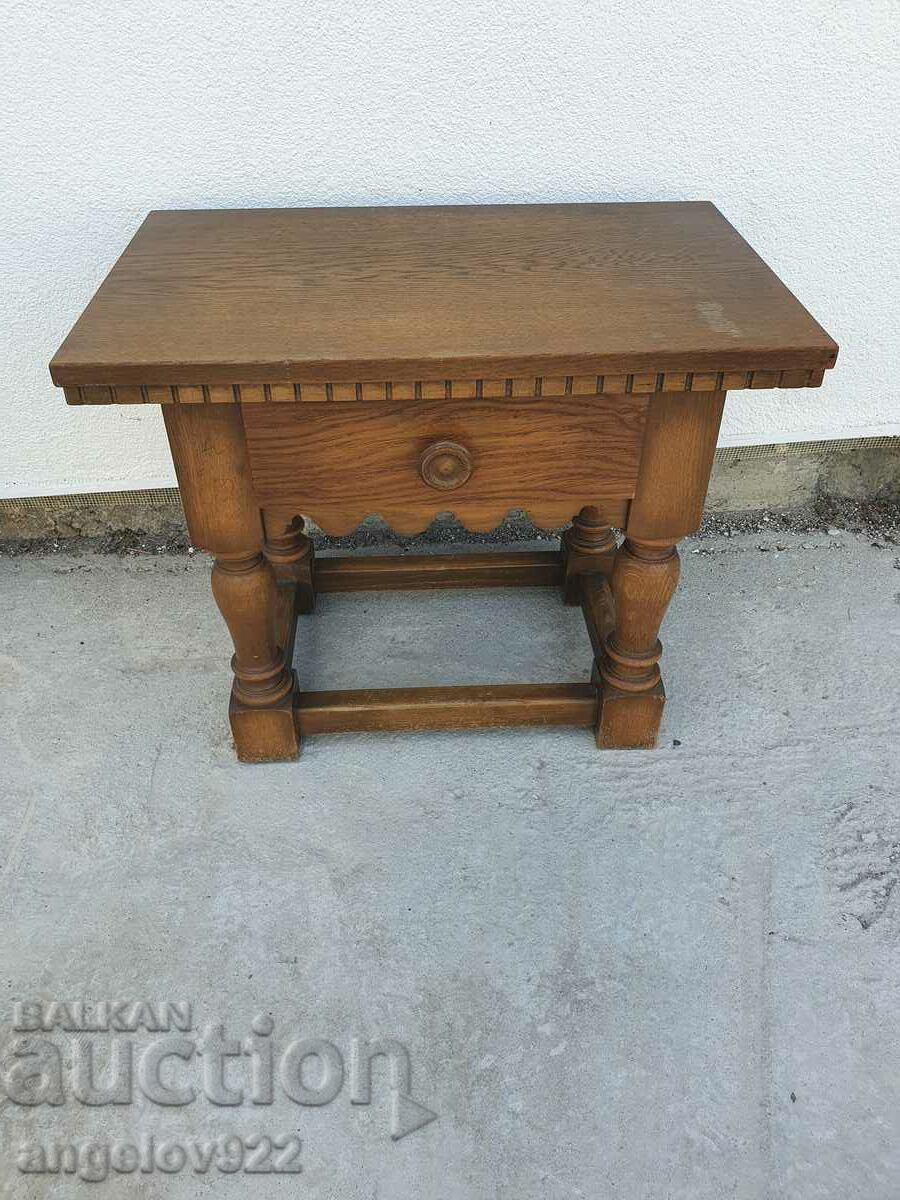 Vintage solid wood bedside table!