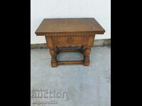 Vintage solid wood bedside table!