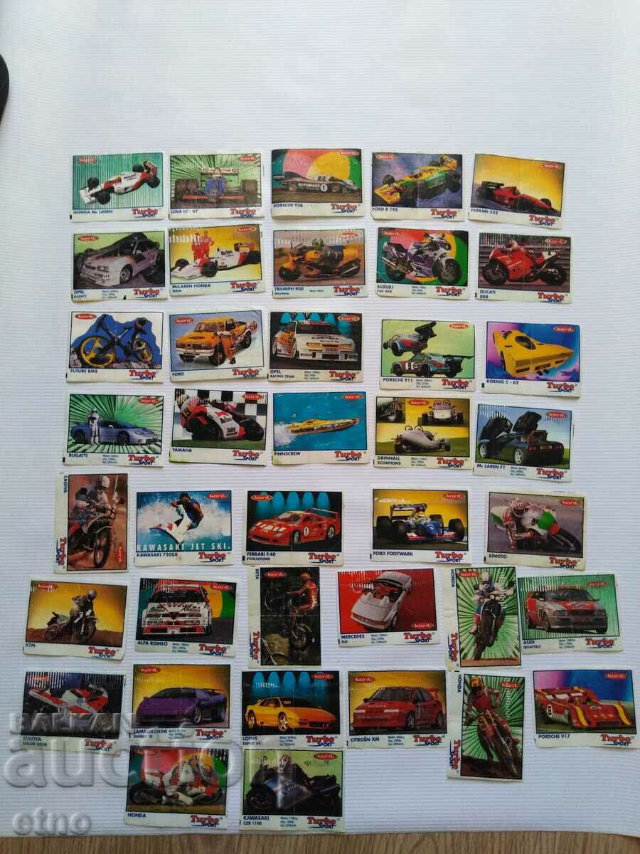 39 pcs. SOCIAL GUM PICTURES-TURBO