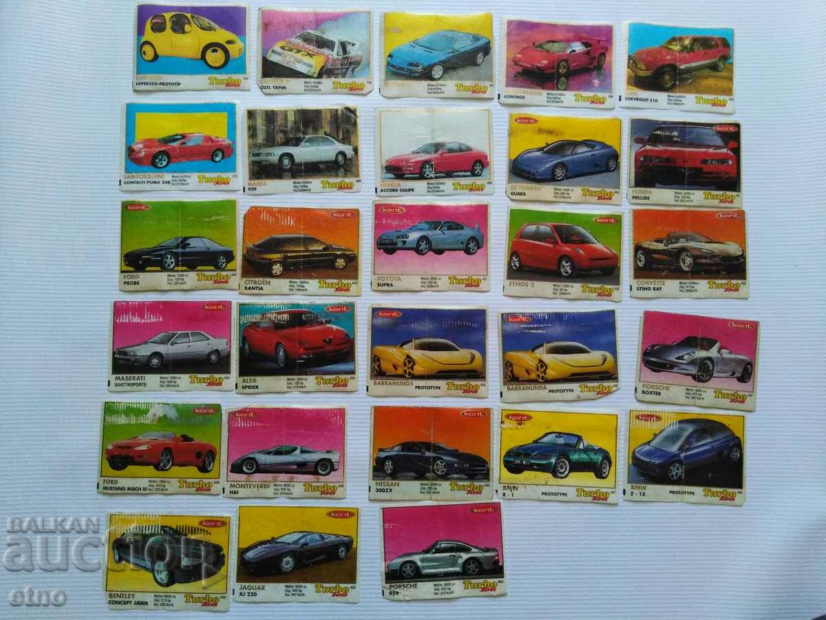 28 pcs. SOCIAL GUM PICTURES-TURBO