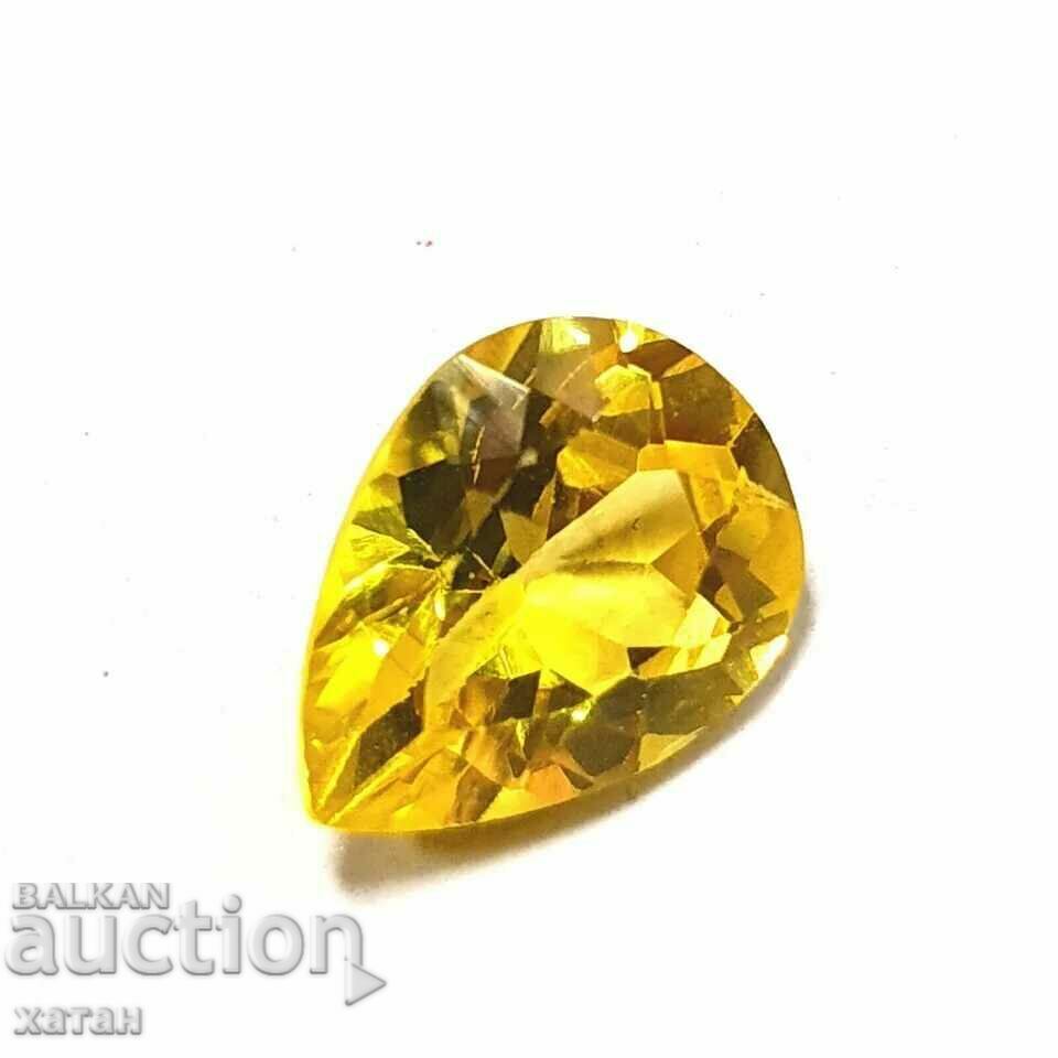 BZC! 1.70 Carat Natural Sapphire Pear from 1 Penny!