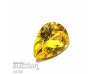 BZC! 1.70 Carat Natural Sapphire Pear from 1 Penny!