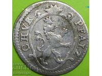 Palatinate 2 Kreuzer 1745 Germany Max. Friedrich 22mm Ag rare