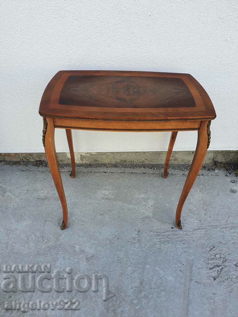 Beautiful vintage solid wood side table!