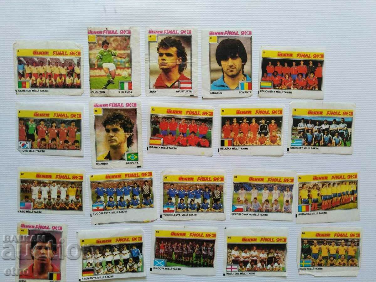 22 pcs. SOCIAL GUM PICTURES-FINAL 90, FOOTBALL with price 10.00 BGN | € 5.11 22 pcs. SOCIAL GUM PICTURES-FINAL 90, FOOTBALL with price 10.00 BGN | € 5.11