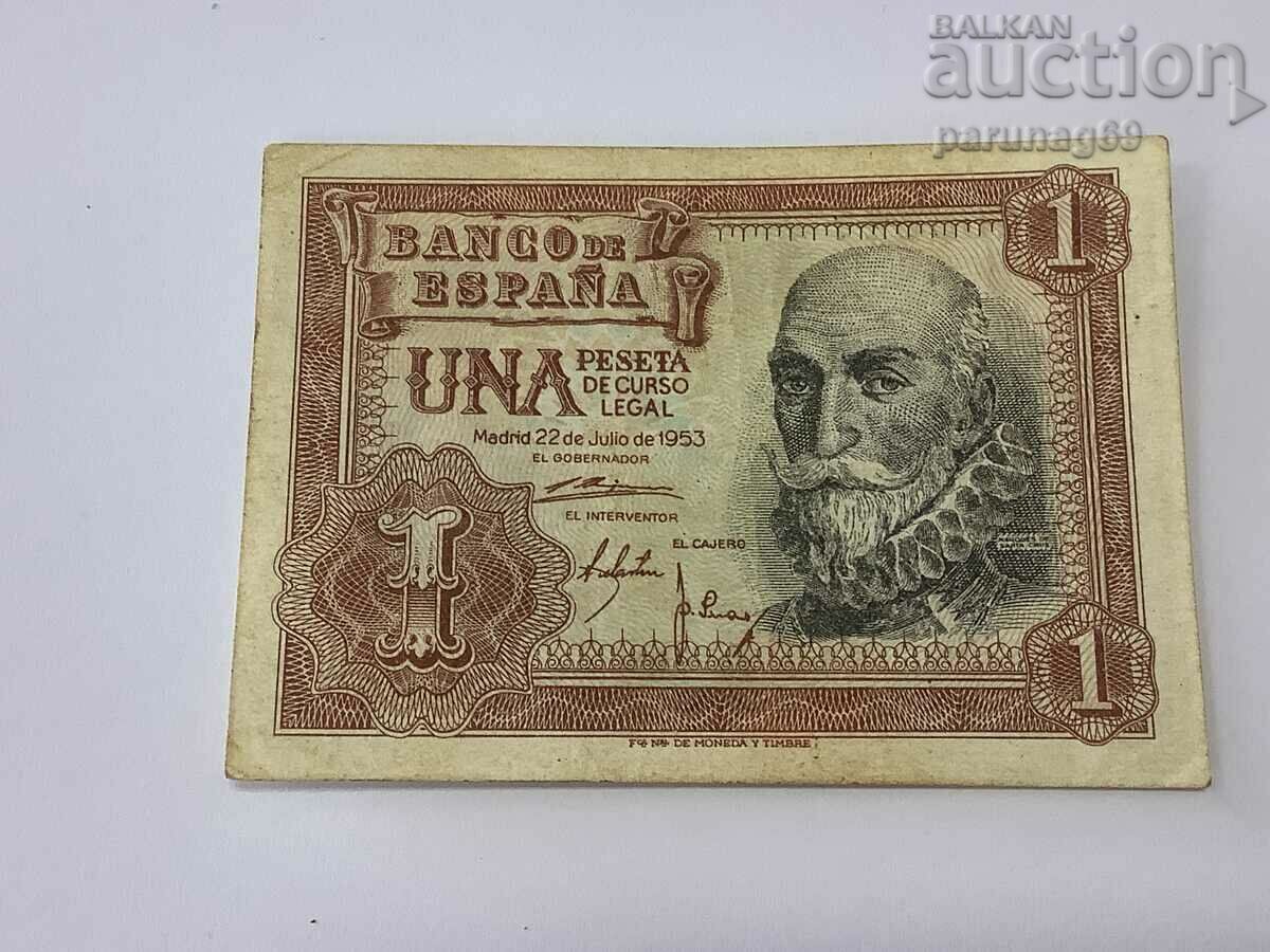 Spania 1 peseta 1953