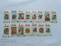 15 pcs. SOCIAL PICTURES OF GUM, STICKERS - TOM & JERRY