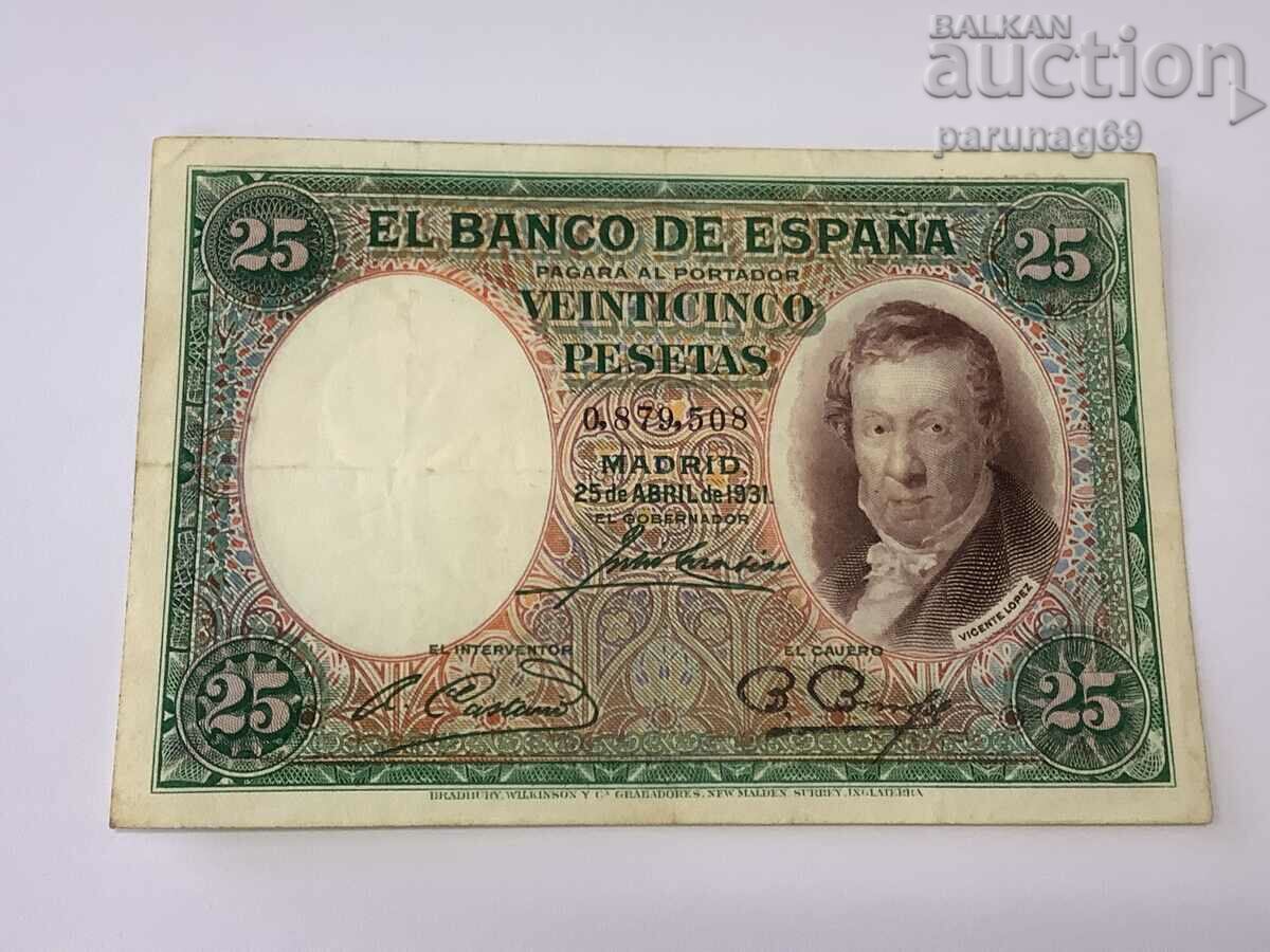 Spania 25 pesetas 1931