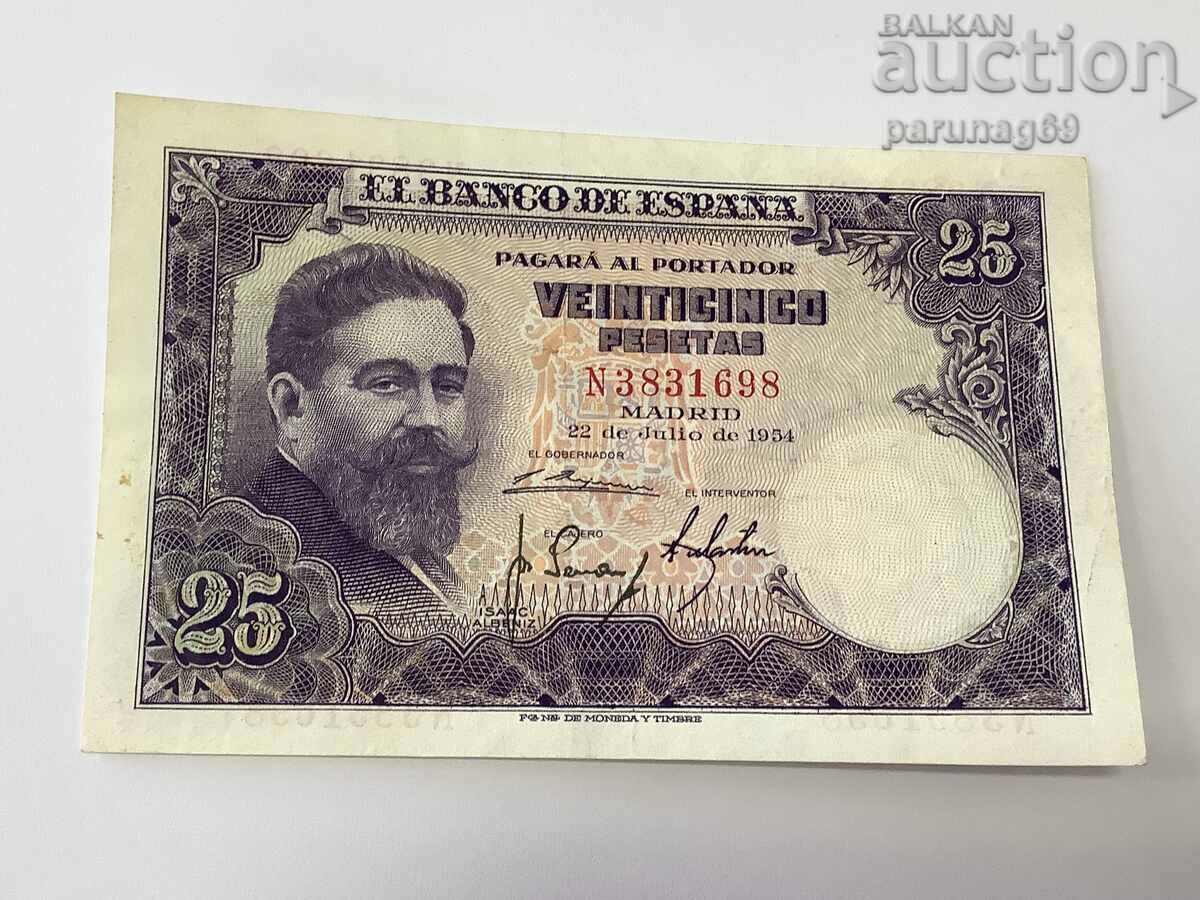 Spania 25 pesetas 1954