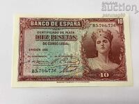 Spain 10 Pesetas 1935 UNC