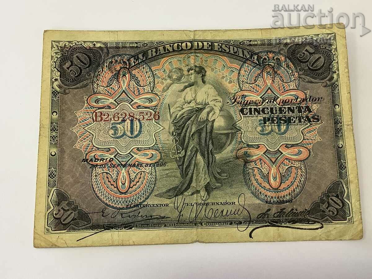 Spania 50 pesetas 1906