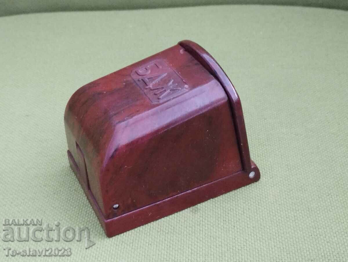 Old bakelite ashtray BDZ - Bulgarian State Railways