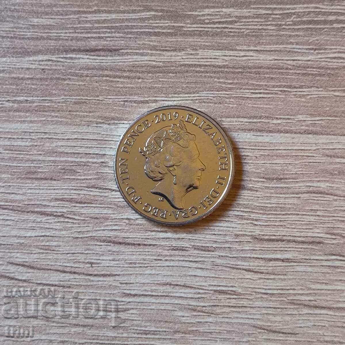 Μεγάλη Βρετανία 10 πένες 2019 αλφάβητο Γράμμα Α" άγγελος του βορρά με τιμή 12.00 BGN | € 6.14 Μεγάλη Βρετανία 10 πένες 2019 αλφάβητο Γράμμα Α" άγγελος του βορρά με τιμή 12.00 BGN | € 6.14