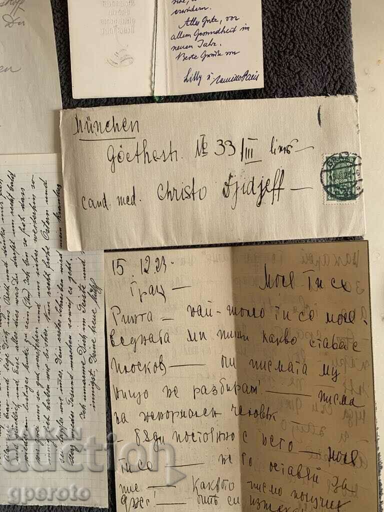 Old traveled envelopes with original letters to Austria - Lot 1 - 5 Old traveled envelopes with original letters to Austria - Lot 1 - 5